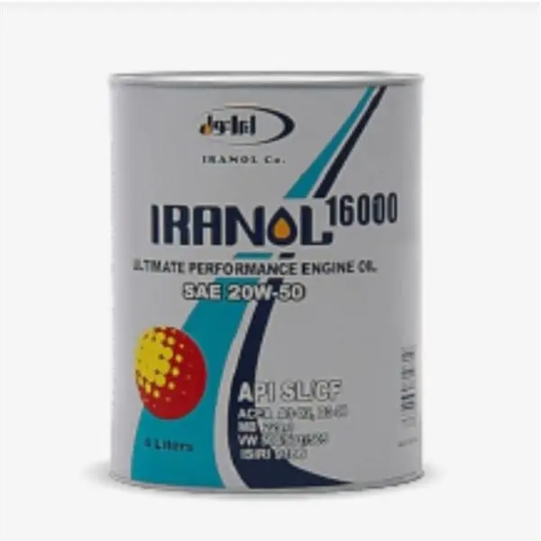 روغن موتور خودرو ایرانول 16000 ،چهار لیتری SL 20W50 - 4