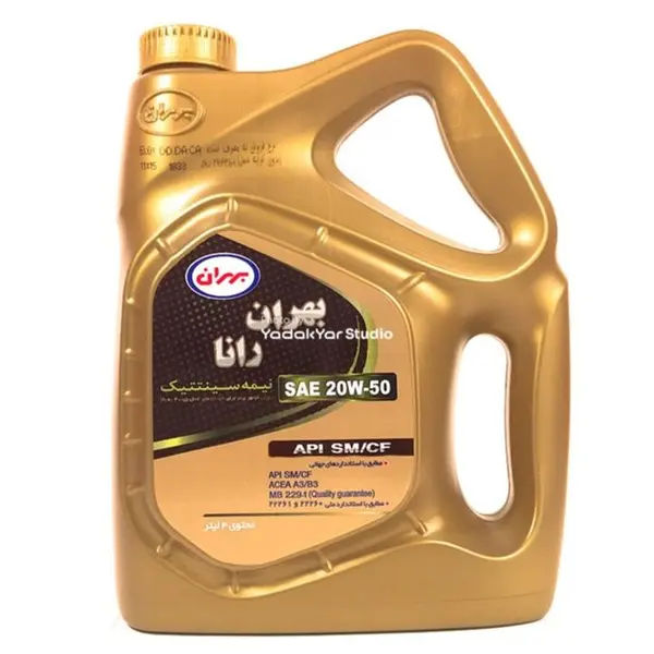 روغن موتور بهران رانا 20W50  چهار 4 لیتری SM - 3
