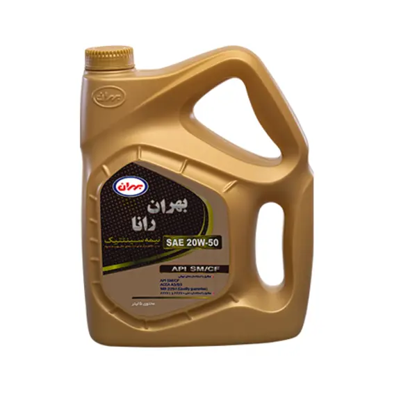 روغن موتور بهران رانا 20W50  چهار 4 لیتری SM روغن موتور بهران رانا 20W50  چهار 4 لیتری SM