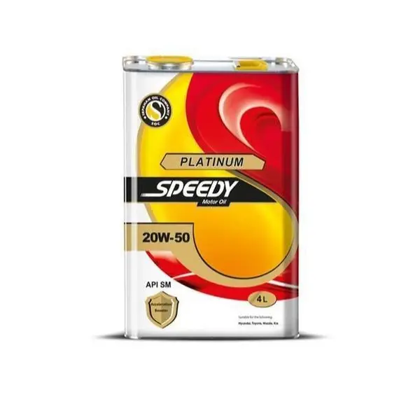 روغن موتور اسپیدی مدل پلاتینیوم 20W50 SM حجم 4 لیتر روغن موتور اسپیدی مدل پلاتینیوم 20W50 SM حجم 4 لیتر