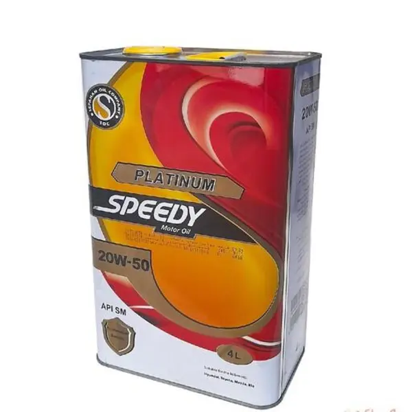 روغن موتور اسپیدی مدل پلاتینیوم 20W50 SM حجم 4 لیتر