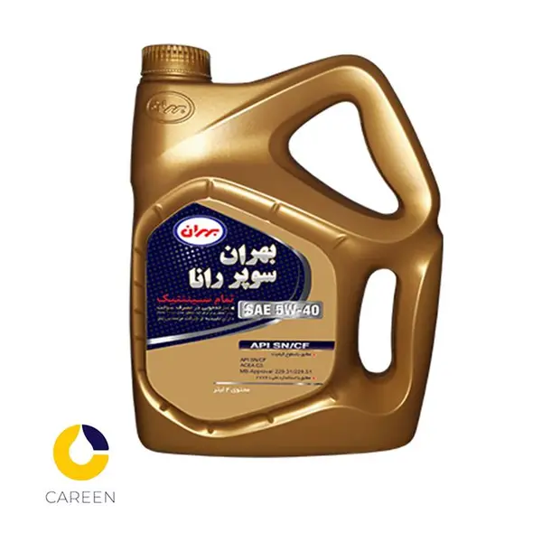 روغن موتور بهران مدل سوپر رانا 5w40 SN حجم 4 لیتر
