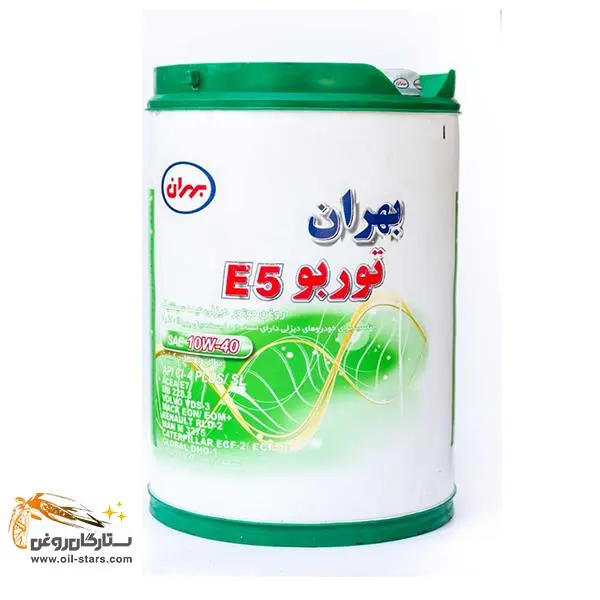 روغن موتور بهران مدل توربو یورو E 5 حجم 20 لیتر (10W-40)