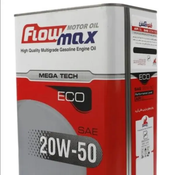 روغن موتور خودرو فلومکس مدل ECO MEGATECH 20W50 sl حجم 4 لیتر