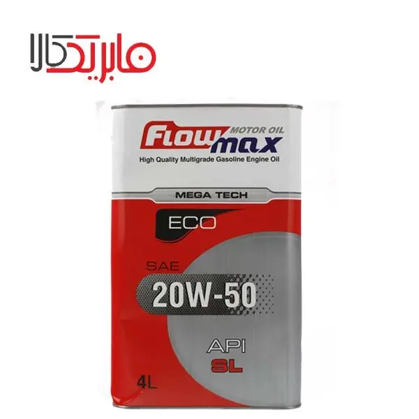 روغن موتور خودرو فلومکس مدل ECO MEGATECH 20W50 sl حجم 4 لیتر