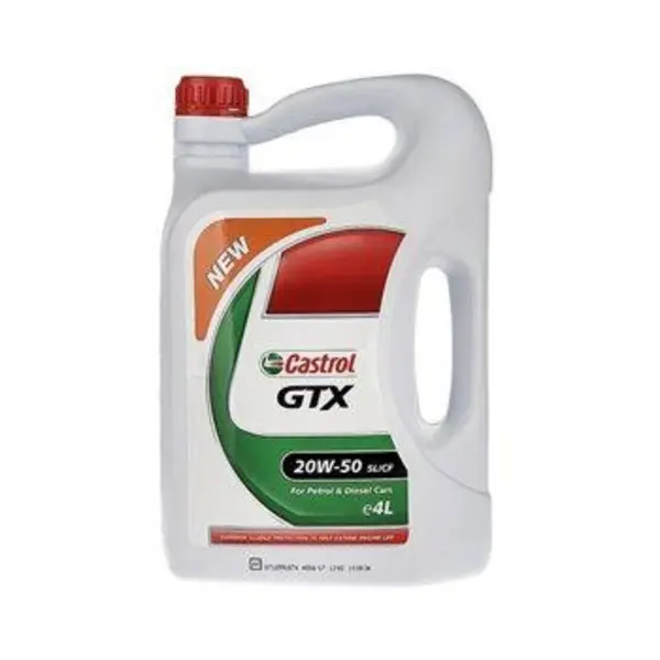 روغن موتور خودرو کاسترول مدل GTX 20W-50 ظرفیت 4 لیتر