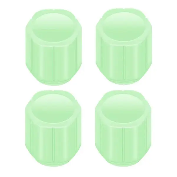 سر والف لاستیک خودرو مدل POLYGONAL-GREEN بسته 4 عددی