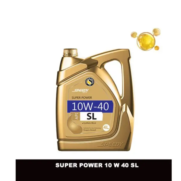روغن موتور سوپر پاور اسپیدی ویژه اسپیشیال SL 10 w 40 پلاستیکی 4 لیتری روغن موتور سوپر پاور اسپیدی ویژه اسپیشیال SL 10 w 40 پلاستیکی 4 لیتری