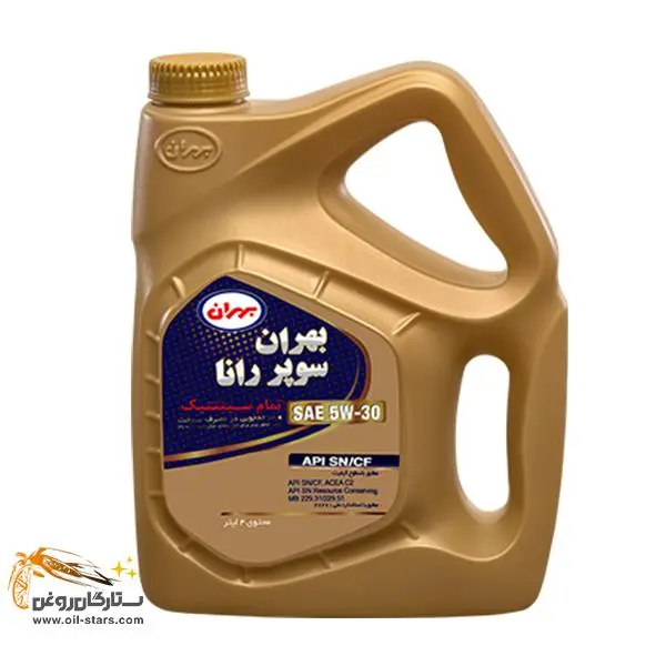 روغن موتور بهران مدل سوپر رانا پلاس SN حجم 4 لیتر (5W-30)