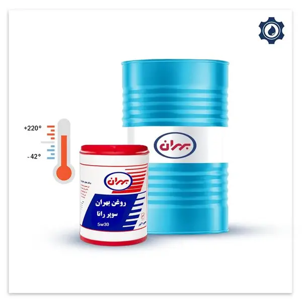 روغن موتور بهران مدل سوپر رانا پلاس SN حجم 4 لیتر (5W-30)