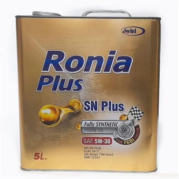 روغن موتور ایرانول مدل رونیا پلاس SN کد 5w-30 حجم 5 لیتر - 3