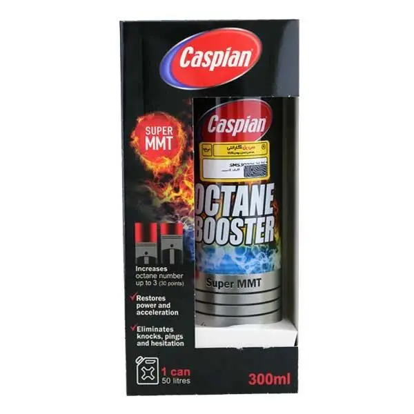 اکتان بوستر کاسپین مدل SUPER MMT حجم 300 میلی لیتر بسته 12 عددی