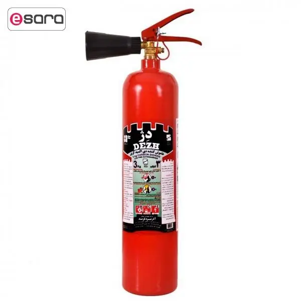 کپسول آتشنشانی CO2 دژ ظرفیت 3 کیلوگرمی