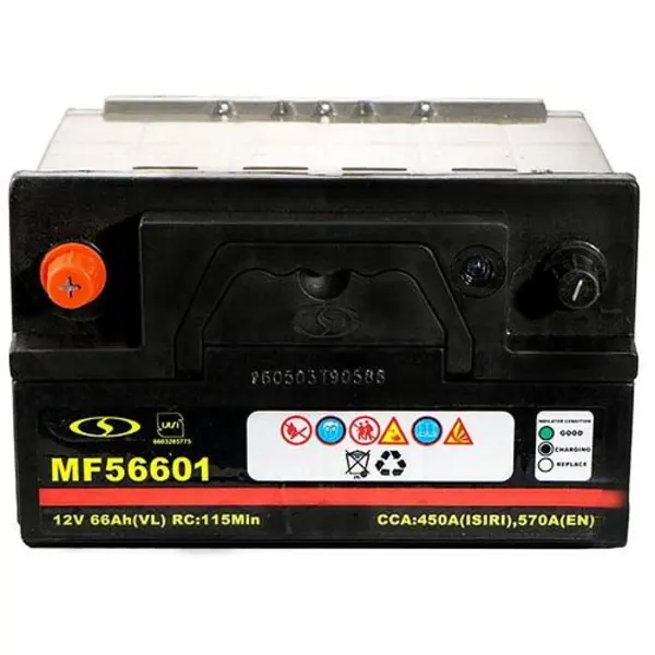 باتری اتمی خودرو مدل MF56601 واریان 66 آمپر - 4