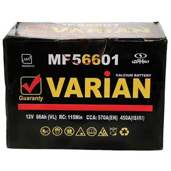باتری اتمی خودرو مدل MF56601 واریان 66 آمپر - 3