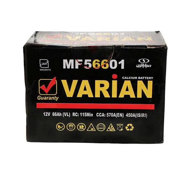 باتری اتمی خودرو مدل MF56601 واریان 66 آمپر