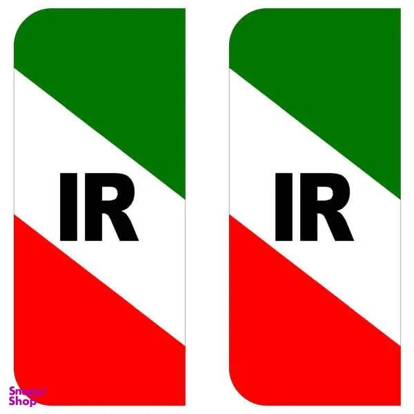 برچسب پلاک خودرو مستر راد طرح پرچم ایران مدل 1221بسته دوعددی