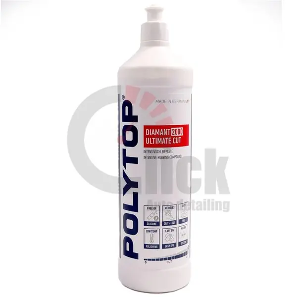 پولیش زبر 2000 پلی تاپ مخصوص بدنه خودرو Polytop Diamant 2000 Ultimate Cut حجم 1000 میلی لیتر