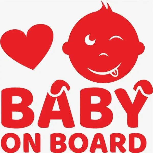 برچسب بدنه خودرو طرح BABY ON  BOARD