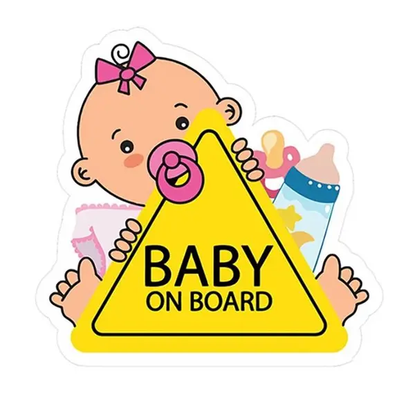 برچسب بدنه خودرو طرح BABY ON  BOARD برچسب بدنه خودرو طرح BABY ON  BOARD