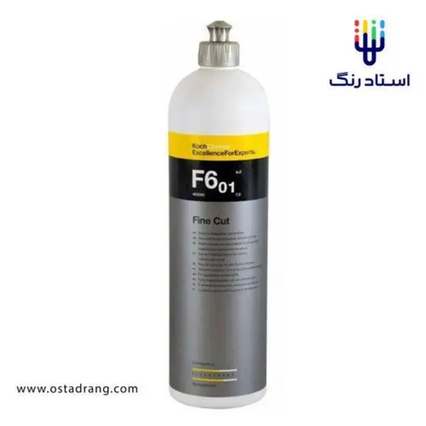 پولیش متوسط مخصوص بدنه خودرو کخ شیمی مدل Fine Cut F6.01 حجم 1 لیتر