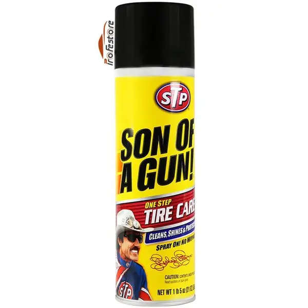 اسپری تمیز کننده لاستیک اس تی پی مدل Son of A Gun حجم 595 میلی لیتر