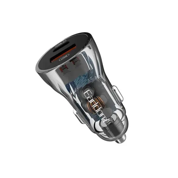 شارژ فندکی تایپ سی و یو اس بی 48 وات ارلدام Earldom ES-CC17 Car Charger USB C A 3.0A - 2