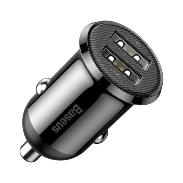 شارژر فندکی بیسوس CCXML-U CCALLP-01 Dual USB 4.8A - 4
