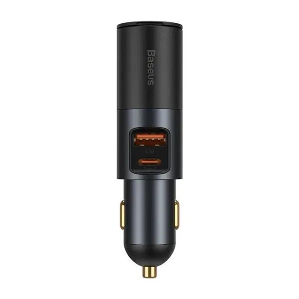 شارژر فندکی فست شارژ بیسوس U+C 120W CCBX-120C CCBT-C0G - 2