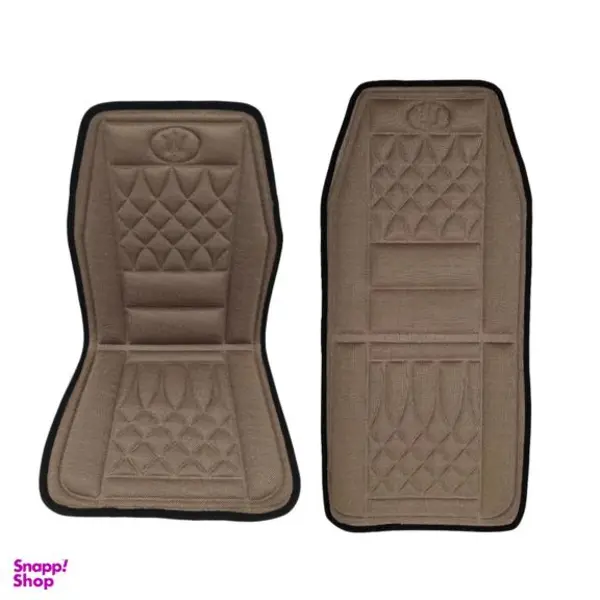 پشتی طبی صندلی خودرو مدل عرقگیر طرح Diamond کد L330 مجموعه 2 عددی