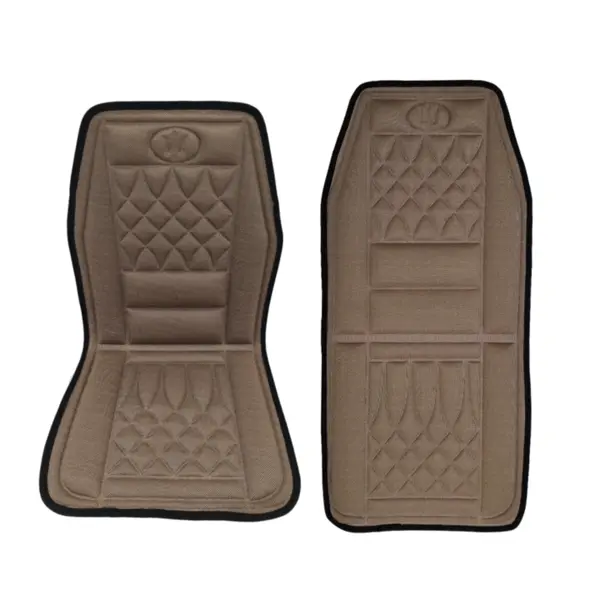 پشتی طبی صندلی خودرو مدل عرقگیر طرح Diamond کد L330 مجموعه 2 عددی