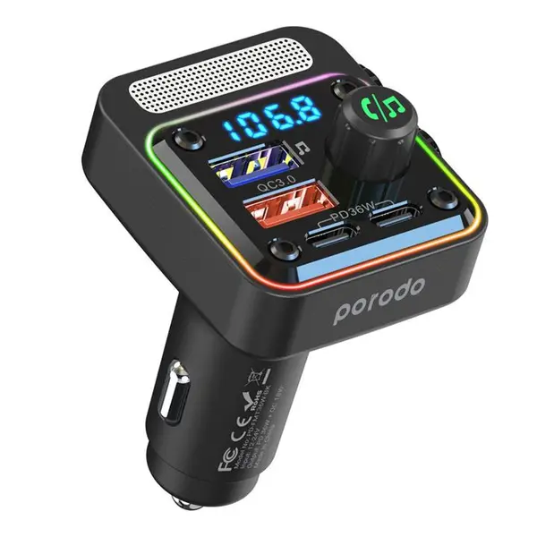 پخش کننده اف ام خودرو پرودو مدل FMT36W - 2