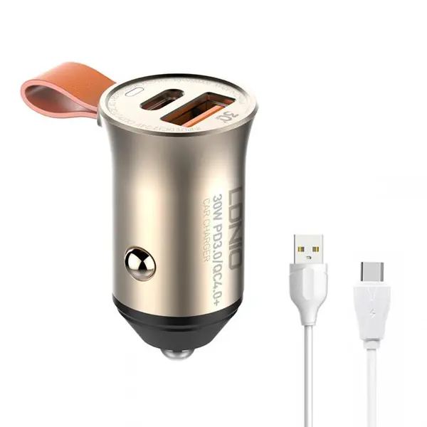 شارژر فندکی فست ال دینیو +LDNIO C509Q USB-C PD_QC4 - 3