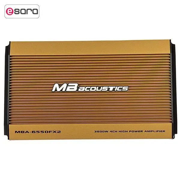 آمپلی‌ فایر خودرو ام‌ بی آکوستیکس مدل MBA-6550FX2 - 6