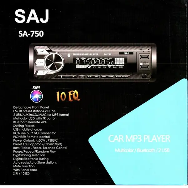 پخش کننده خودرو ساج الکتریک مدل SA-750 - 5
