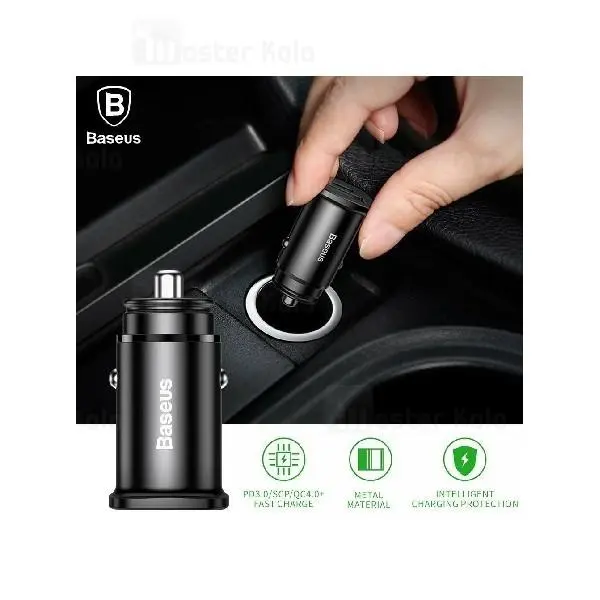 شارژر فندکی USB-C برند باسئوس مدل CCALL-YS01 PPS - 6
