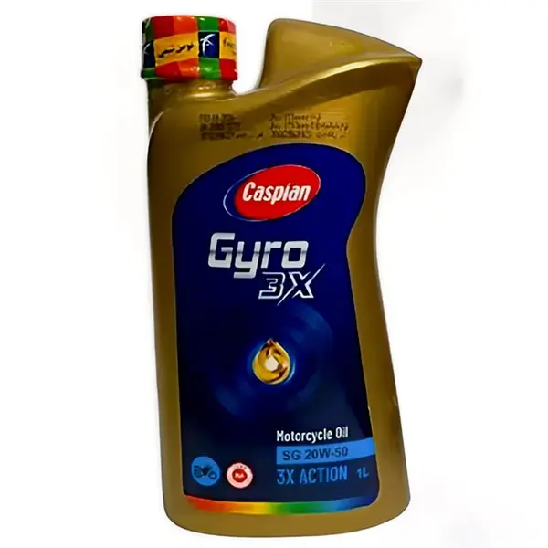 روغن موتورسیکلت کاسپین مدل SG-20W-50 حجم 1 لیتر - 2