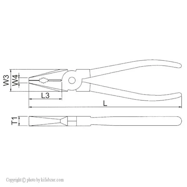 انبردست هنس مدل 1820-7 سایز 7 اینچ