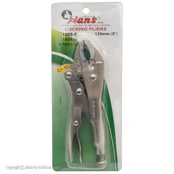 انبر قفلی سایز 5 اینچ هنس مدل 1803-05