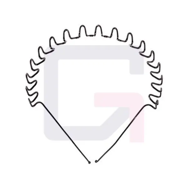 تل مو زنانه مدل فلزی زیگزاگی اسپرت طرح هفت هشتی کد T1780