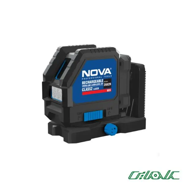 کیت تراز لیزری شارژی دو خط قرمز نووا 2682R - 2