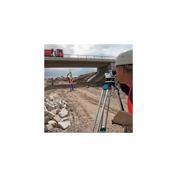 تراز و دوربین نقشه برداری بوش با سه پایه مدل GOL 26 D - 5