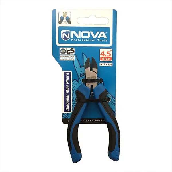 انبر سیم چین نووا مدل NTP 8120 سایز 4.5 اینچ