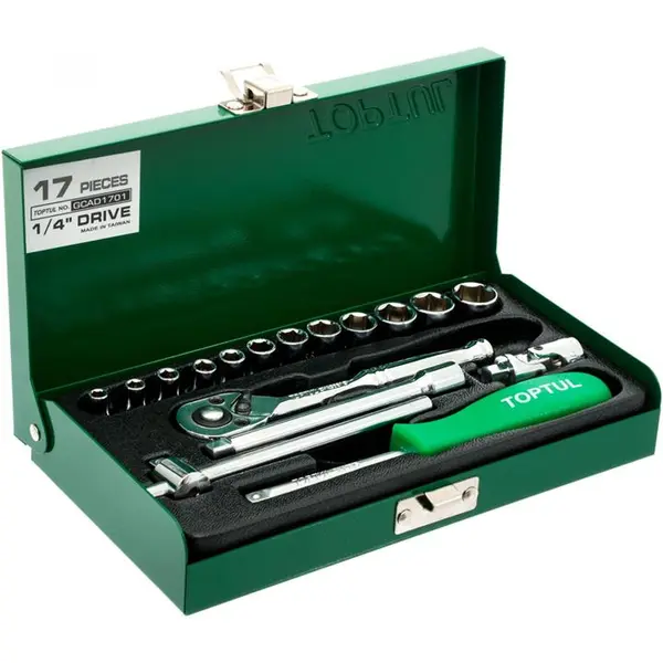 جعبه بکس 17 پارچه هواگیری 1/4 تاپ تول GCAD1701