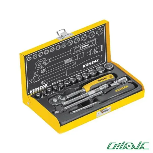 جعبه بکس 17 پارچه کنزاکس مدل 9417 (1/4 اینچ)