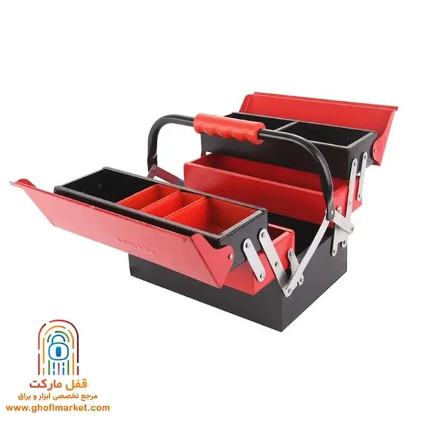 جعبه ابزار فلزی 30 سانت 3 طبقه آروا مدل 4703