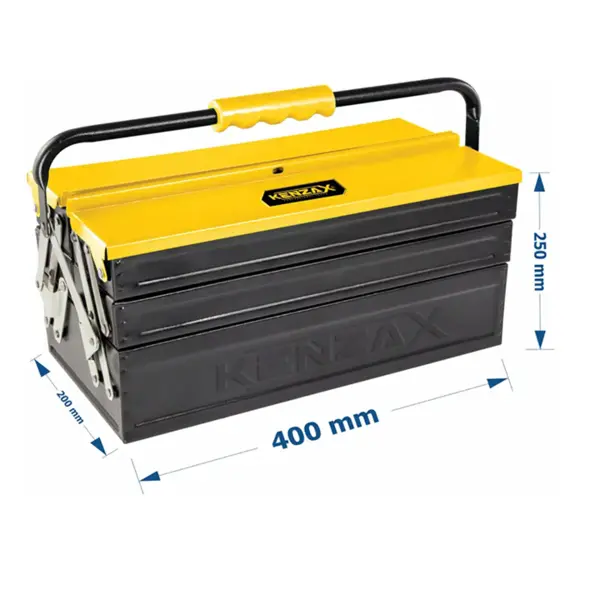 جعبه ابزار فلزی کنزاکس 40 سانتی متر مدل 1403-KTB