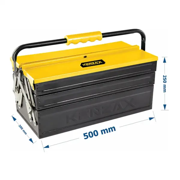 جعبه ابزار فلزی کنزاکس 50 سانتی متر مدل 1503-KTB