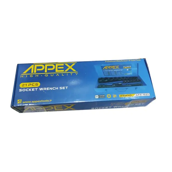 جعبه بکس اپکس مدل YP-APX-1521-3/4 مجموعه 21 عددی - 2