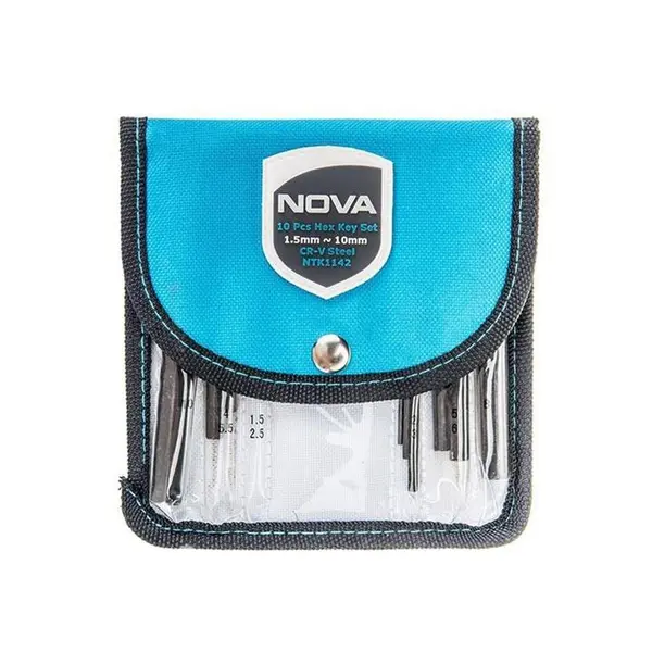 مجموعه 10 عددی آچار آلن نووا مدل NTK1142